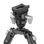 Vanguard EQ-Precision 3QS A Aluminum Gun Bipod with Ball Head & Quick-Release Pic Rail Adapter – Extended Height Shooting Support (13–27