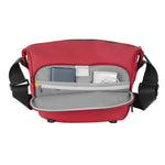 Vanguard VEO Lite S7L Camera & Everyday Shoulder Bag (Red) – Fits Mirrorless Camera + Multiple Lenses, Tablet Storage, Removable Dividers, Easy-Clean Water-Resistant Design