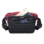 Vanguard VEO Lite S7L Camera & Everyday Shoulder Bag (Red) – Fits Mirrorless Camera + Multiple Lenses, Tablet Storage, Removable Dividers, Easy-Clean Water-Resistant Design