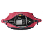 Vanguard VEO Lite S7L Camera & Everyday Shoulder Bag (Red) – Fits Mirrorless Camera + Multiple Lenses, Tablet Storage, Removable Dividers, Easy-Clean Water-Resistant Design