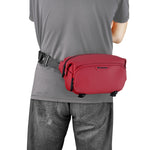 Vanguard VEO Lite W3L Camera & Everyday Waist Pack (Red) – 3L Capacity, Fits Mirrorless Camera + Accessories, Tripod Strap, Adjustable Wear, Easy-Clean Water-Resistant Design
