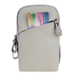 Vanguard VEO Metro SP Smartphone Pouch (Cream) – Fits Large Smartphones (Including iPhone 16/17 Pro Max), Dual Padded Compartments, Removable Strap, Weather-Resistant Design