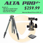 Alta Pro 2+ Bundle #1: - Alta Pro 2+ 264AT Tripod, Alta BH-100 Ball Head, Extra QS-60 v2